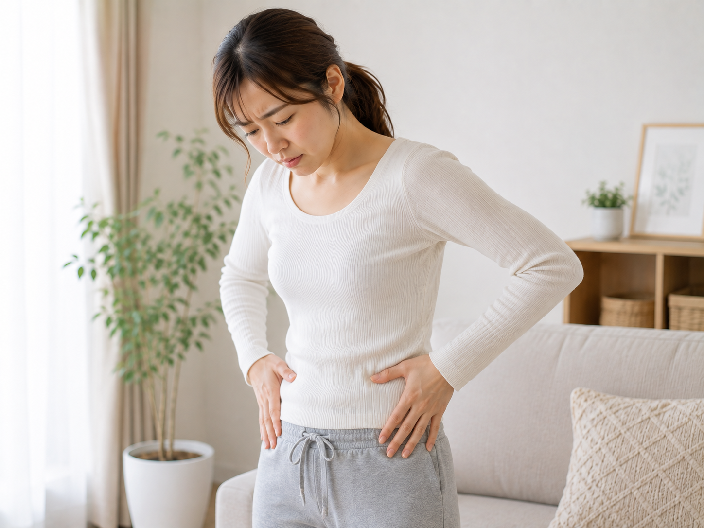 草津市で産後の骨盤が気になる女性