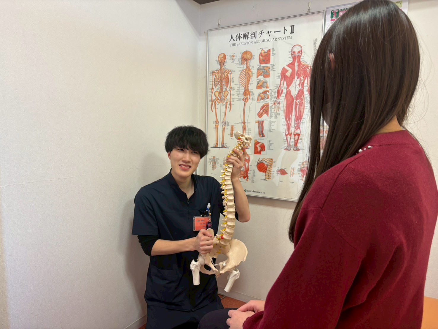 肩こり整体のカウンセリング風景|草津市